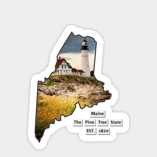 Maine USA Sticker